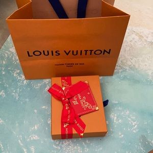 Louis Vuitton compact wallet box and shopping bag